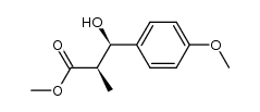 α,β-syn-methyl 3-hydroxy-2-methyl-3-(p-methoxyphenyl)propionate结构式