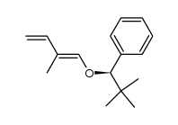 (R,E)-(2,2-dimethyl-1-((2-methylbuta-1,3-dien-1-yl)oxy)propyl)benzene Structure