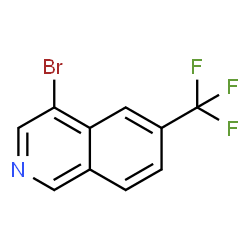 4-溴-6-(三氟甲基)异喹啉结构式