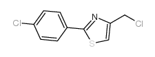 4-氯苯基-2-(4-氯苯基)-1,3-噻唑结构式