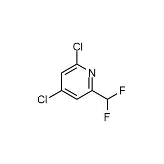 2,4-二氯-6-(二氟甲基)吡啶结构式