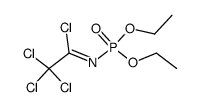 2,2,2-trichloro-N-(diethoxyphosphinyl)acetimidoyl chloride结构式