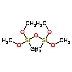 1,1,3,3-四甲氧基-1,3-二甲基二硅氧烷结构式