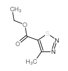 Ethyl 4-methyl-1,2,3-thiadiazole-5-carboxylate Structure