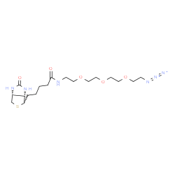 Biotin-PEG3-azide结构式