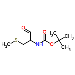 Carbamic acid, [1-formyl-2-(methylthio)ethyl]-, 1,1-dimethylethyl ester (9CI)结构式