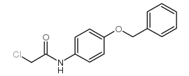 N-(4-(苄氧基)苯基)-2-氯乙酰胺结构式