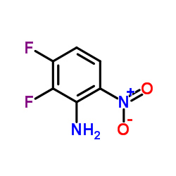2,3-二氟-6-硝基苯胺结构式