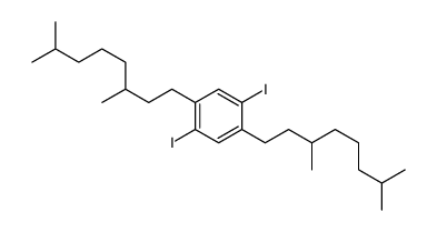 1,4-双(3,7-二甲基辛基)-2,5-二碘代苯结构式