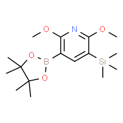 2,6-dimethoxy-3-(trimethylsilyl)pyridine-5-boronic acid pinacol ester Structure