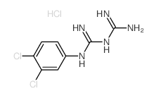 1-(3,4-二氯苯基)双胍 盐酸盐结构式