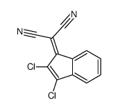 2-(2,3-dichloroinden-1-ylidene)propanedinitrile结构式