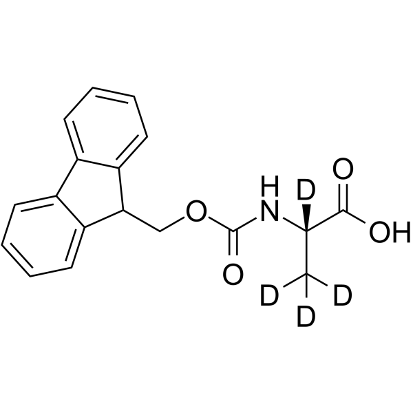 Fmoc-L-丙氨酸-D4结构式