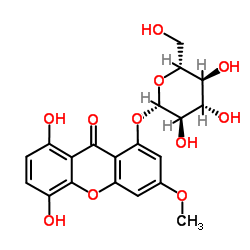 当药醇苷结构式