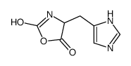 4-(1H-imidazol-5-ylmethyl)-1,3-oxazolidine-2,5-dione结构式