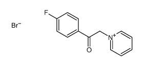 1-(4-fluorophenyl)-2-pyridin-1-ium-1-ylethanone,bromide结构式