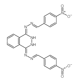 Benzaldehyde, p-nitro-,1,4-phthalazinediyldihydrazone (8CI) Structure