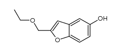 2-(ethoxymethyl)benzofuran-5-ol结构式