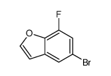 5-bromo-7-fluorobenzofuran Structure