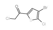 1-(4-溴-5-氯-2-噻吩基)-2-氯乙醛-1-酮结构式
