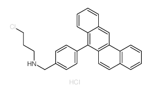N-[(4-benzo[a]anthracen-7-ylphenyl)methyl]-3-chloropropan-1-amine,hydrochloride结构式