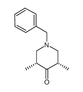 (3S,5R)-1-苄基-3,5-二甲基哌啶-4-酮结构式