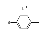 lithium p-toluenethiolate Structure
