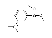 [3-[dimethoxy(methyl)silyl]phenyl]-dimethylsilicon Structure