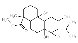 Phenanthro[1,2-b]oxirene-4-carboxylic acid, tetradecahydro-1b, 9-dihydroxy-4,7a-dimethyl-9a- (1-methylethyl)-, methyl ester, [1aR-(1a.alpha.,1b.beta.,3a.beta.,4.beta.,7a.alpha.,7b.beta., 9.beta.,9a.al结构式