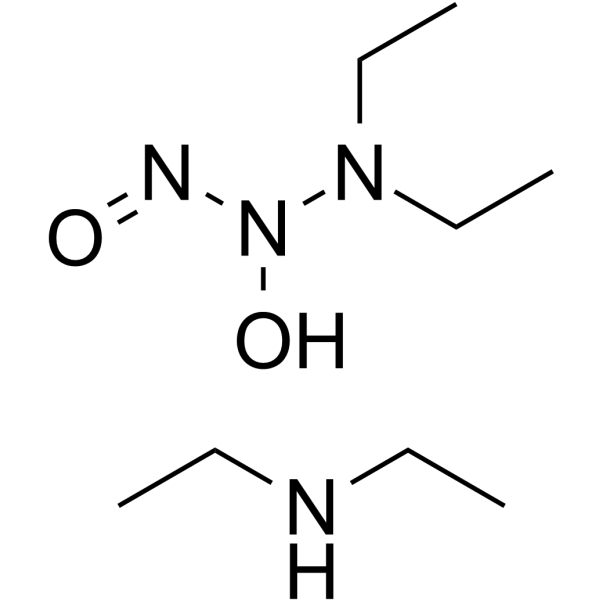 2-(N,N-二乙基氨基)-二氮烯-2-氧 二乙铵盐结构式