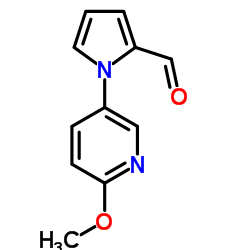 1-(6-Methoxy-3-pyridinyl)-1H-pyrrole-2-carbaldehyde结构式