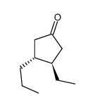 Cyclopentanone, 3-ethyl-4-propyl-, (3R,4R)- (9CI)结构式