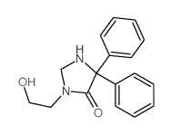 4-Imidazolidinone,3-(2-hydroxyethyl)-5,5-diphenyl-结构式
