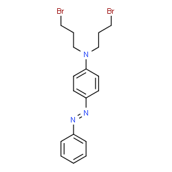 N,N-Bis(2-bromopropyl)-4-(phenylazo)benzenamine Structure