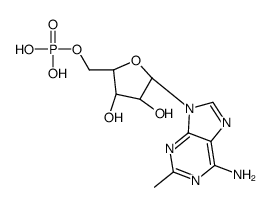 [(2R,3S,4R,5R)-5-(6-amino-2-methylpurin-9-yl)-3,4-dihydroxyoxolan-2-yl]methyl dihydrogen phosphate Structure