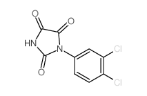 1-(3,4-dichlorophenyl)imidazolidine-2,4,5-trione structure