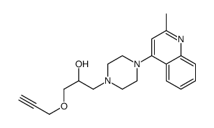 1-[4-(2-methylquinolin-4-yl)piperazin-1-yl]-3-prop-2-ynoxypropan-2-ol Structure