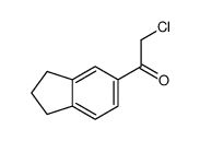 2-氯-1-(2,3-二氢-1H-茚-5-基)乙酮结构式