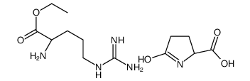 5-oxo-DL-proline, compound with ethyl L-argininate (1:1) Structure