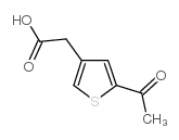 2-(5-乙酰基噻吩-3-基)乙酸结构式