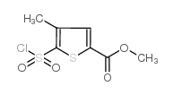 5-(氯磺酰基)-4-甲基-2-噻吩羧酸甲酯结构式