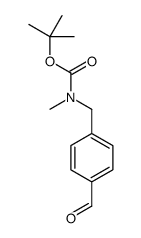 tert-butyl N-[(4-formylphenyl)methyl]-N-methylcarbamate Structure
