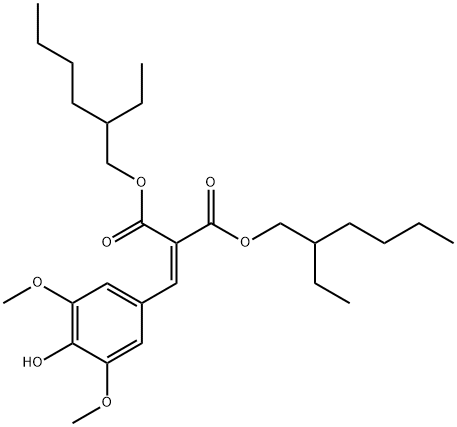 亚丁香基丙二酸二乙基己酯结构式