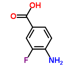 4-氨基-3-氟苯甲酸结构式