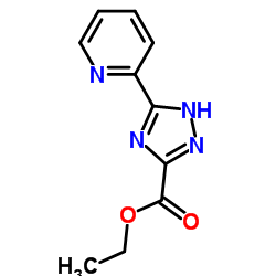 3-(ethoxycarbonyl)-5-(pyrid-2'-yl)-1,2,4-triazole Structure