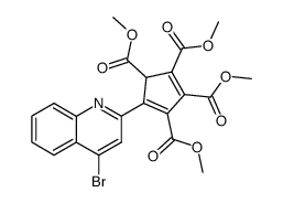 5-(4-Bromo-quinolin-2-yl)-cyclopenta-2,4-diene-1,2,3,4-tetracarboxylic acid tetramethyl ester Structure