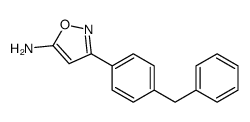 3-(4-苄苯基)-5-氨基异噁唑结构式