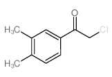 2-氯-1-(3,4-二甲基苯基)-乙酮结构式