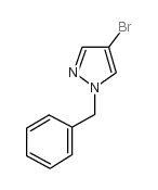 1-苄基-4-溴吡唑结构式