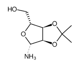 2',3'-O-isopropylidene-D-ribofuranosylamine Structure